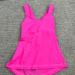 Pink lululemon tank top